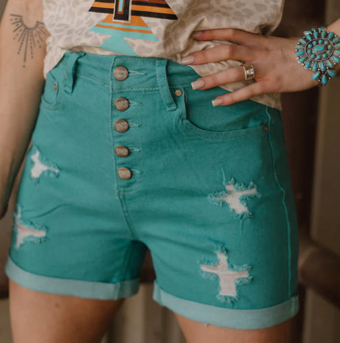 Turquoise Tennessee Walking Shorts