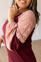 Load image into Gallery viewer, Berry Blush Lace Top