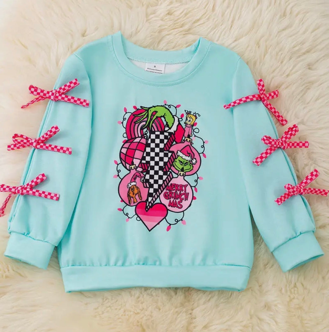 Girl Merry Grinchmas Sweatshirt