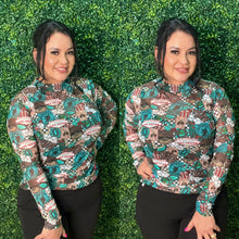 Load image into Gallery viewer, Viva Las Cowgirl Mesh Top