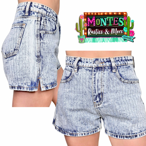 Embellished Denim Shorts