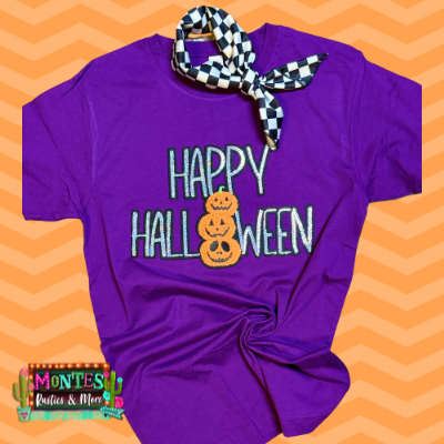 Happy Halloween Sequined Tee