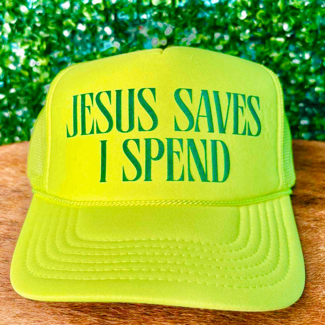 Jesus Saves I Spend Hat