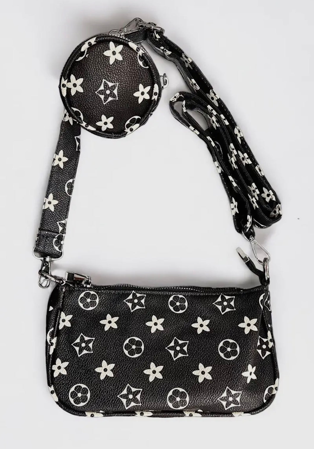 Girls Black Crossbody