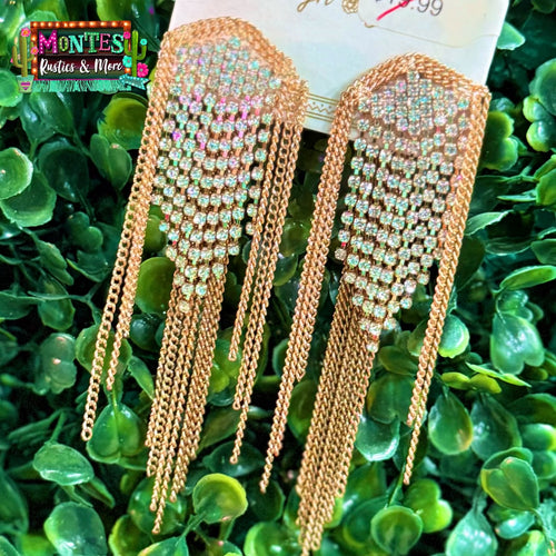 Shine All Night Gold Earrings