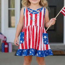 Load image into Gallery viewer, USA Girl Dress