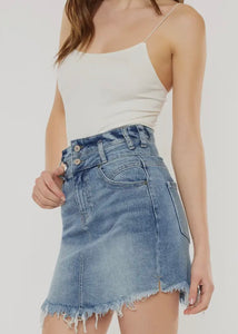 High Rise Denim Skirt