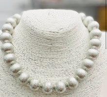 Load image into Gallery viewer, Silver Big Ball Necklace