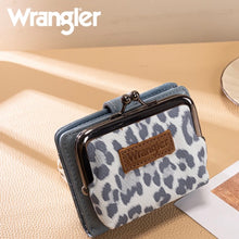 Load image into Gallery viewer, Jean Wrangler Leopard Small Bi-Fold Coin Purse