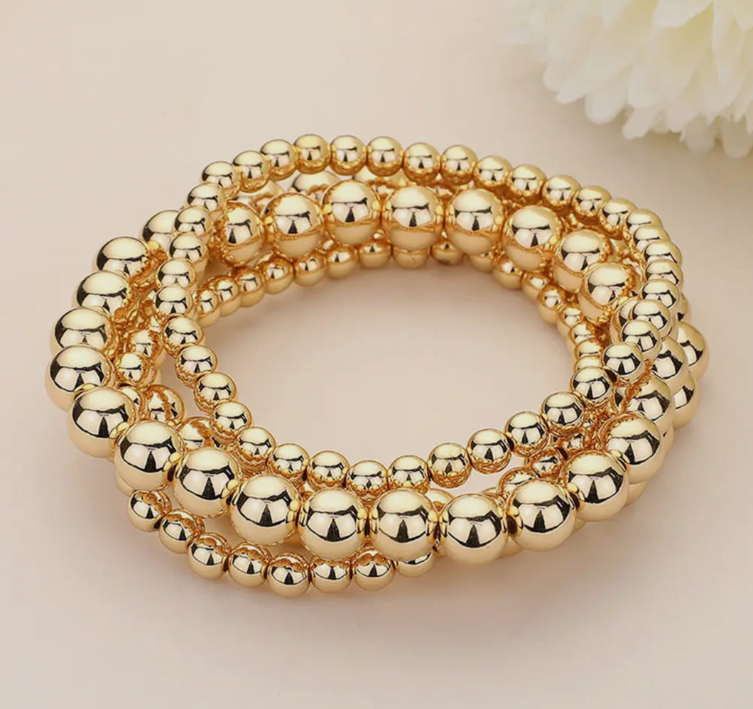 Gold 4 pc. Bracelet