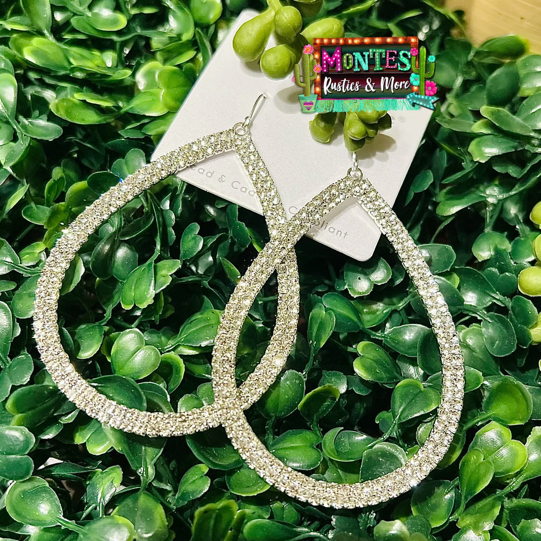 Silver Teardrop Earrings