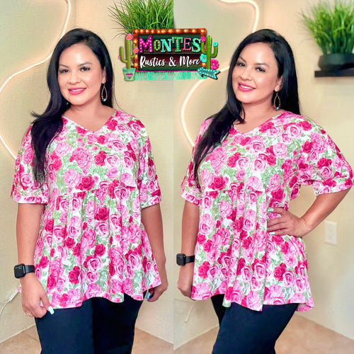 Pink Rose Top