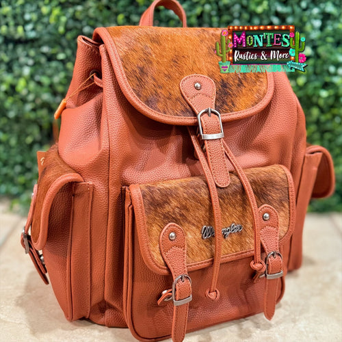 Wrangler Cowhide Backpack (Brown)