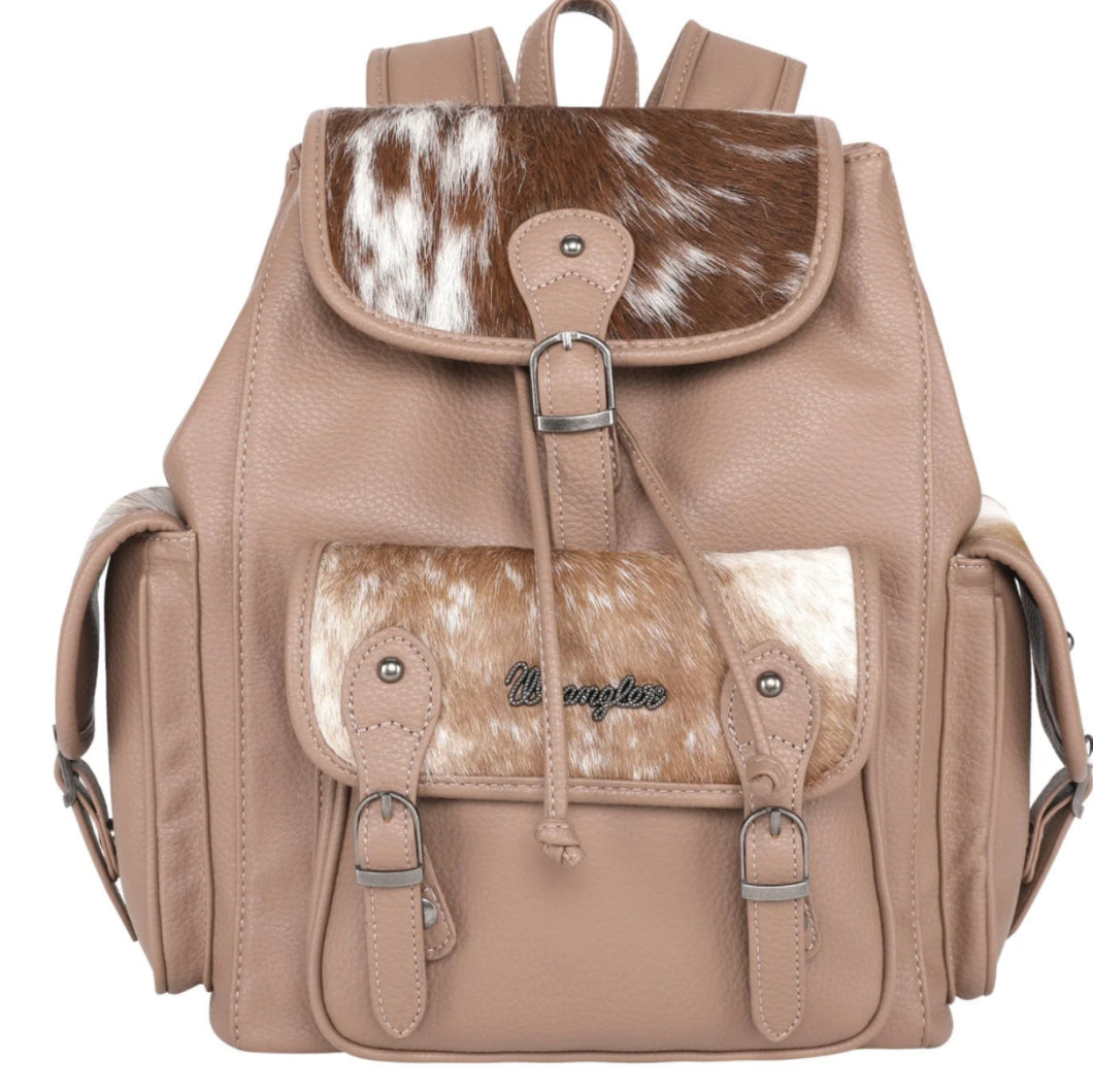 Wrangler Cowhide Backpack (Khaki)