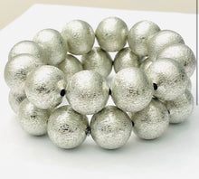 Load image into Gallery viewer, Silver Big Ball Bracelet