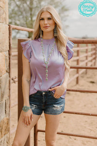 Babydoll Purple Top