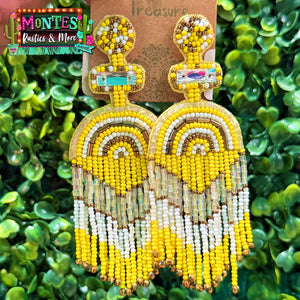 Bead Fringe Earrings