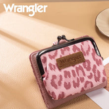 Load image into Gallery viewer, Pink Wrangler Leopard Small Bi-Fold Coin Purse