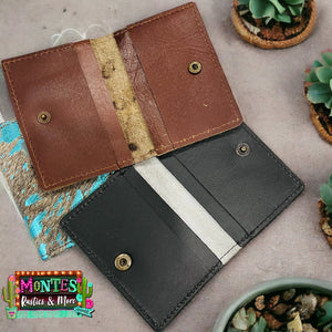 Cowhide Card Wallets