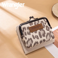 Load image into Gallery viewer, Beige Wrangler Leopard Small Bi-Fold Coin Purse