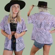 Load image into Gallery viewer, Lavender Crochet Top