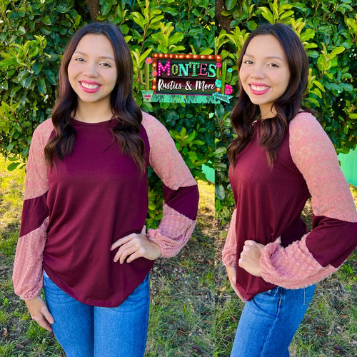 Berry Blush Lace Top