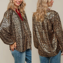 Load image into Gallery viewer, Gold Cheetah Top