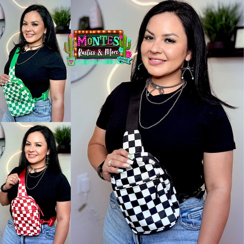 Checkered Sling Bag