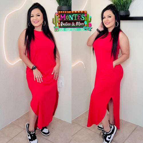 Red Maxi Dress