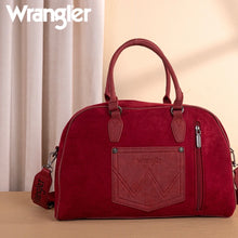 Load image into Gallery viewer, Burgundy Wrangler Vintage Floral Duffle Bag