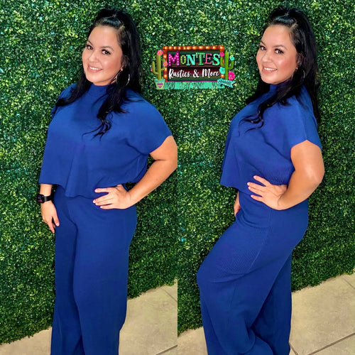 Navy Viscose Set