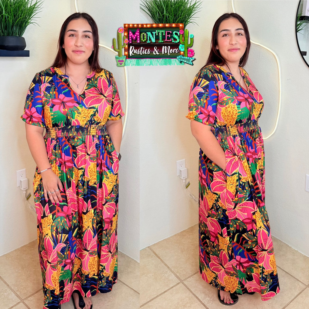 Multicolor Maxi Dress