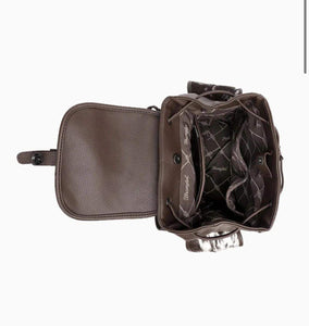 Wrangler Cowhide Backpack (Brown)