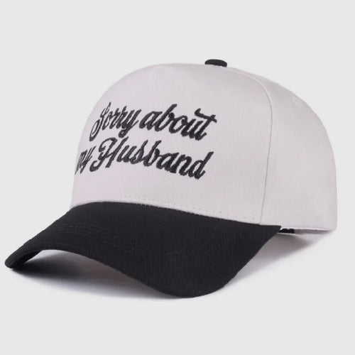 Sorry About My Husband Black Cap