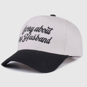 Sorry About My Husband Black Cap