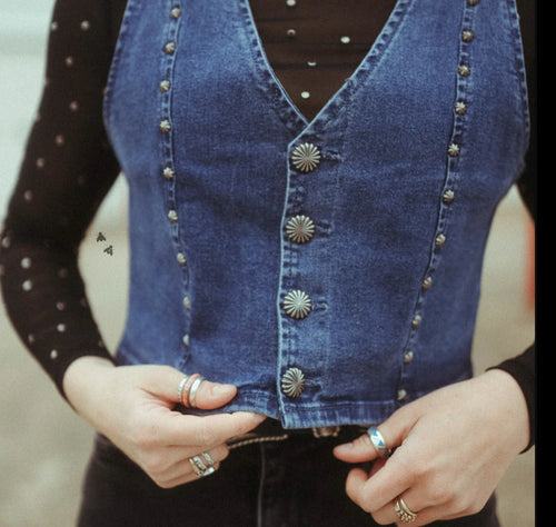 Denim Pecos Queen Vest