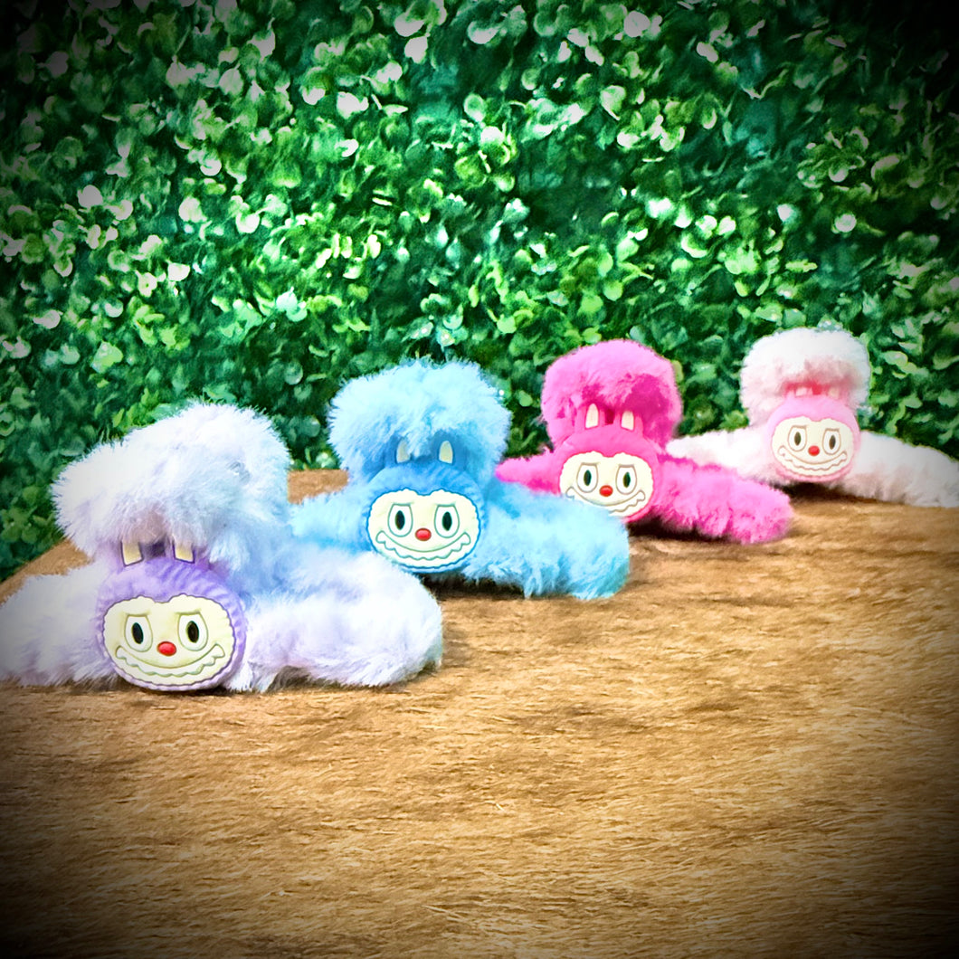 Fuzzy Hair Clips