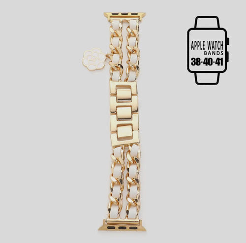 Enamel Rose Charm Watch Band