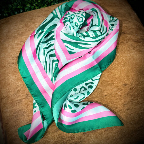 Green/Pink Wild Rag