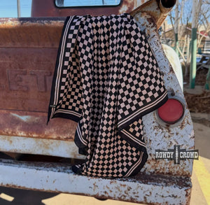 Small Tan Checkered Out Wildrag