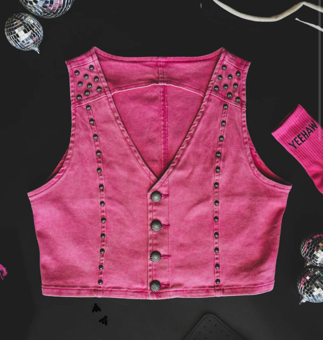 Pink Pecos Queen Vest