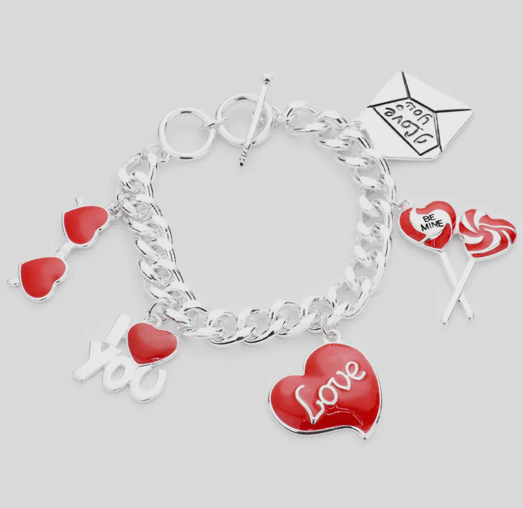 I Love You Charm Bracelet