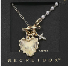 Load image into Gallery viewer, Secret Box Heart Cross Charm Necklace