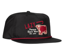 Load image into Gallery viewer, Lazy J Ranch Black Red Premium Ranch Performance Rope Hat