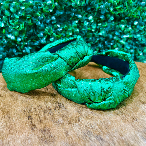 Green Shimmer Headband