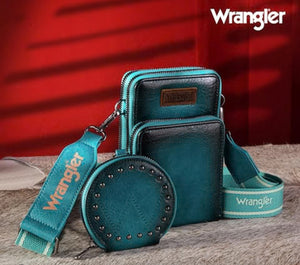 Turquoise Cellphone Wrangler Crossbody