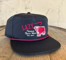 Load image into Gallery viewer, Lazy J Ranch Black Red Premium Ranch Performance Rope Hat