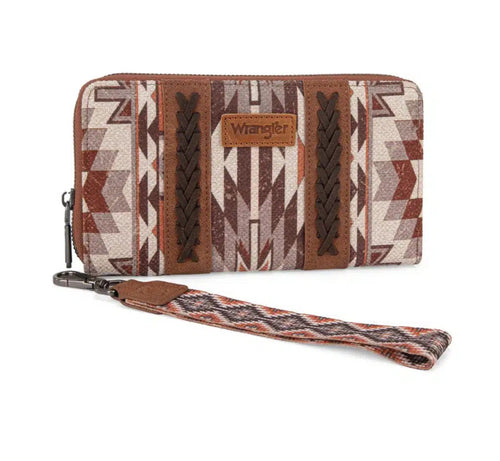 Wrangler Brown Southwestern Art Print Wallet