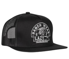 Load image into Gallery viewer, Lazy J Ranch Black Arrowhead Classic Five Panel Trucker Hat