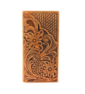 Tooled Genuine Leather Bi-fold Wallets